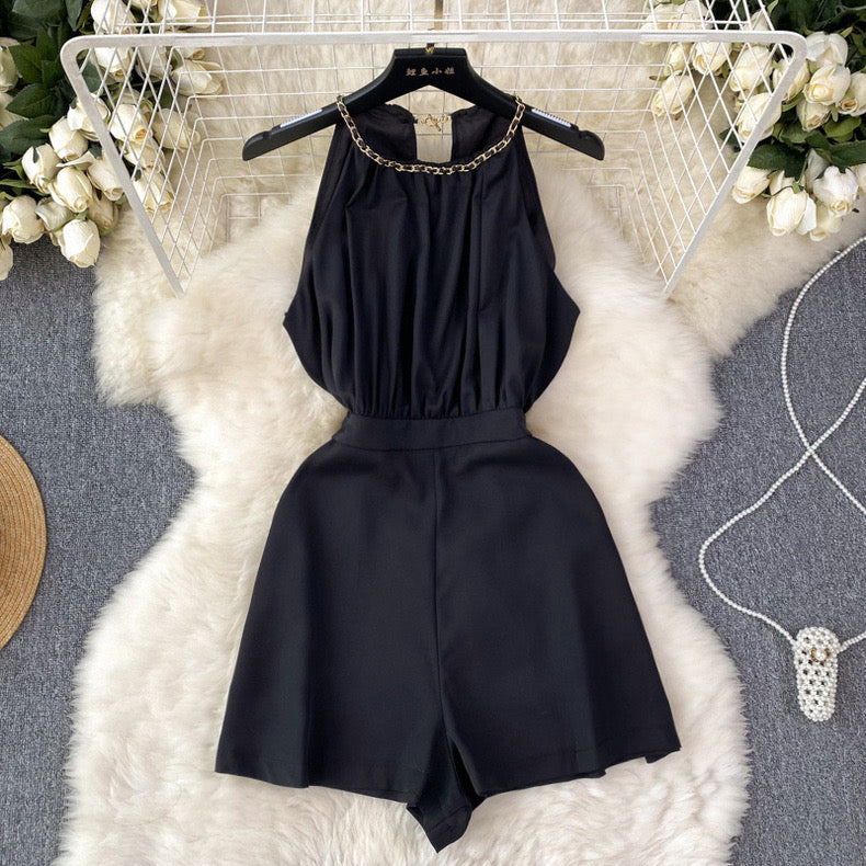 Eva Halter Neckline Romper